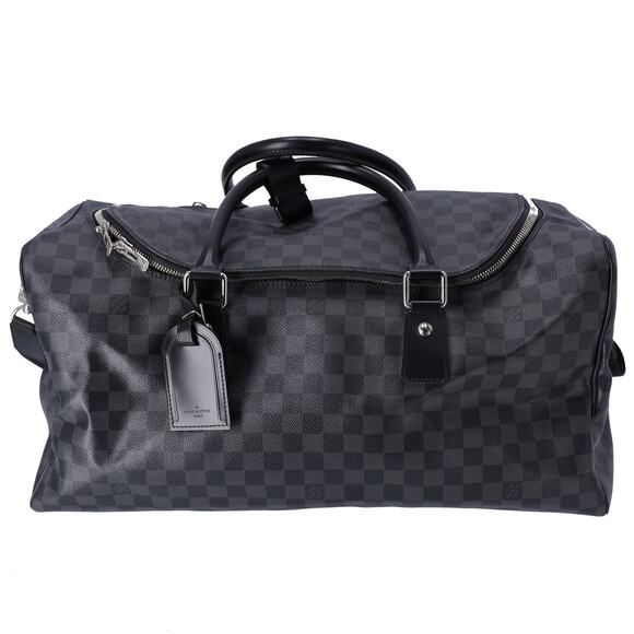 Louis Vuitton Roadster 50 Boston Bag N48189 Damier Graphite Black Canvas - Picture 1 of 7